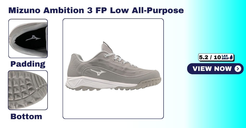 Mizuno Women's Ambition 3 FP Low All-Purpose Lacrosse Turf Shoes