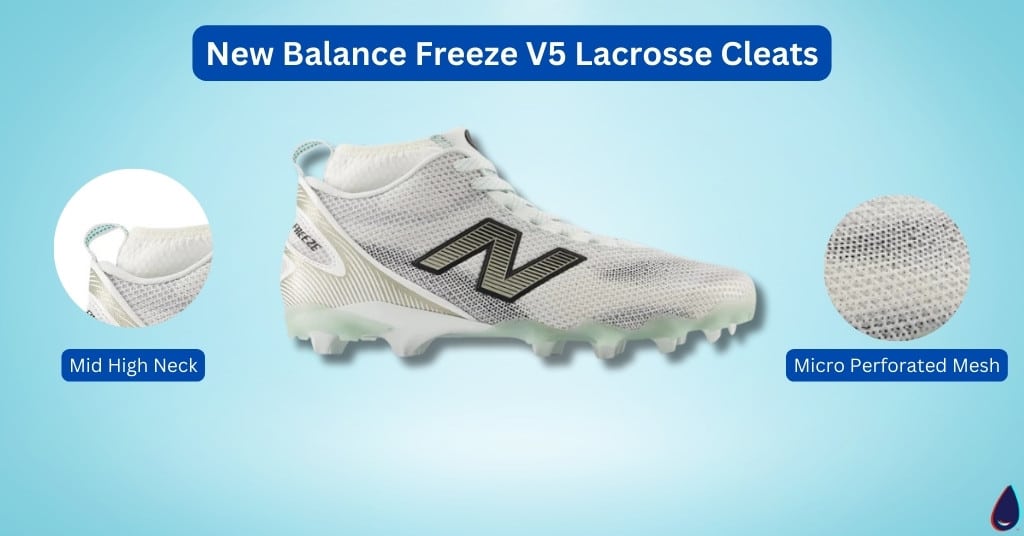 New Balance Freeze V5 Lacrosse Cleats Side