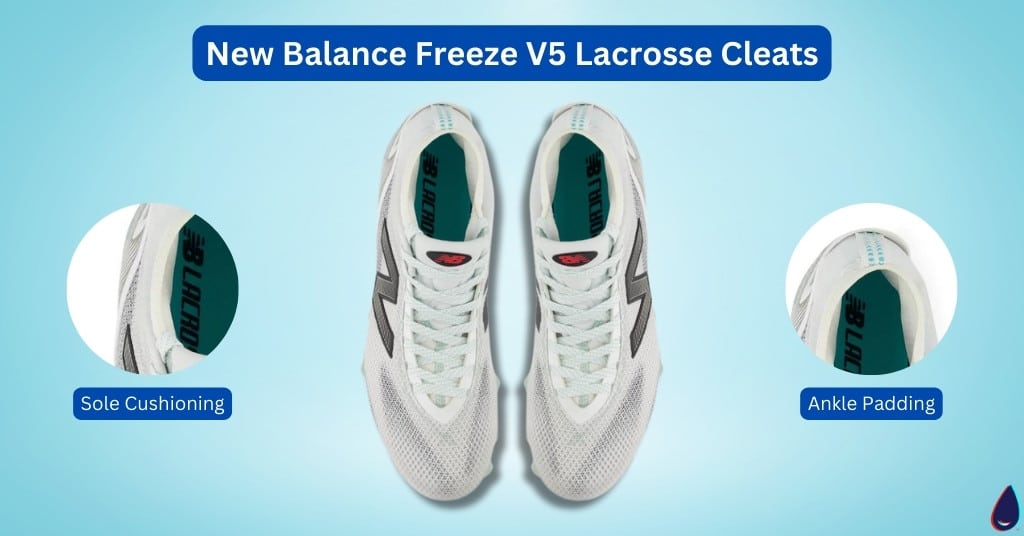 New Balance Freeze V5 Lacrosse Cleats Top