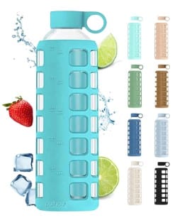 Purifyou Premium Glass Water Bottle (22 oz)