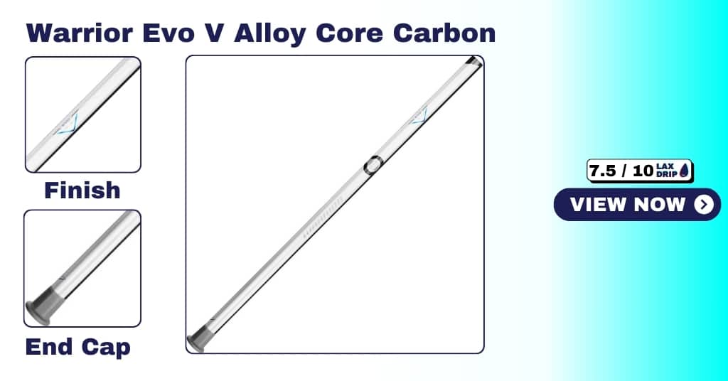 Warrior Evo V Alloy Core Carbon Composite Attack Lacrosse Shaft