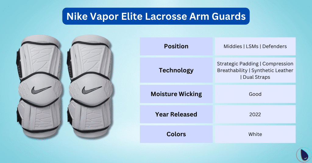 Nike Vapor Elite Lacrosse Arm Pads